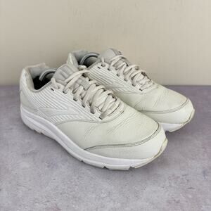 Brooks White Leather Sneakers